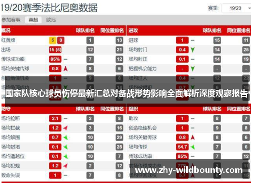 国家队核心球员伤停最新汇总对备战形势影响全面解析深度观察报告 国家队核心球员伤停最新汇总对备战形势影响全面解析深度观察报告
